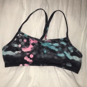 blue and pink ivivva bra